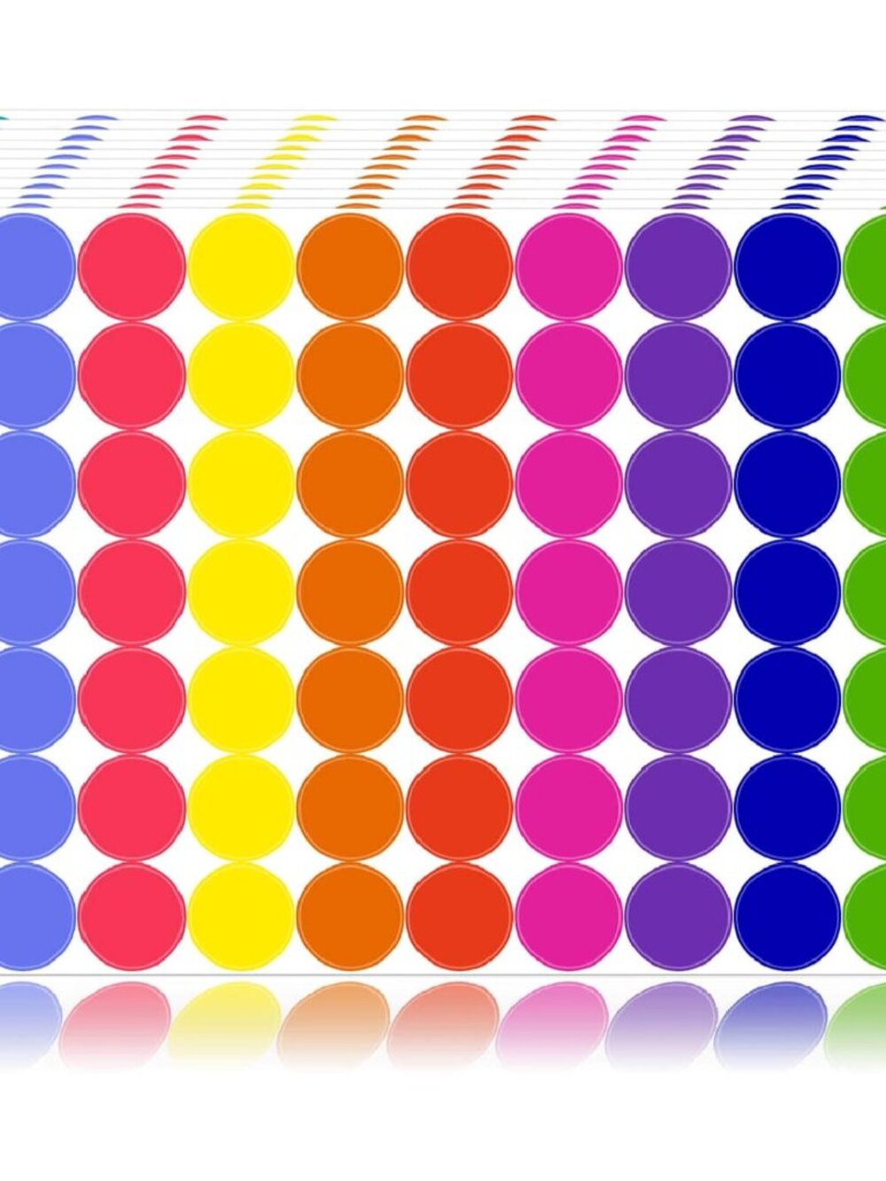 1400 PCS Colored Dot Stickers Round Color Coding Labels Classroom Must Haves, Ci